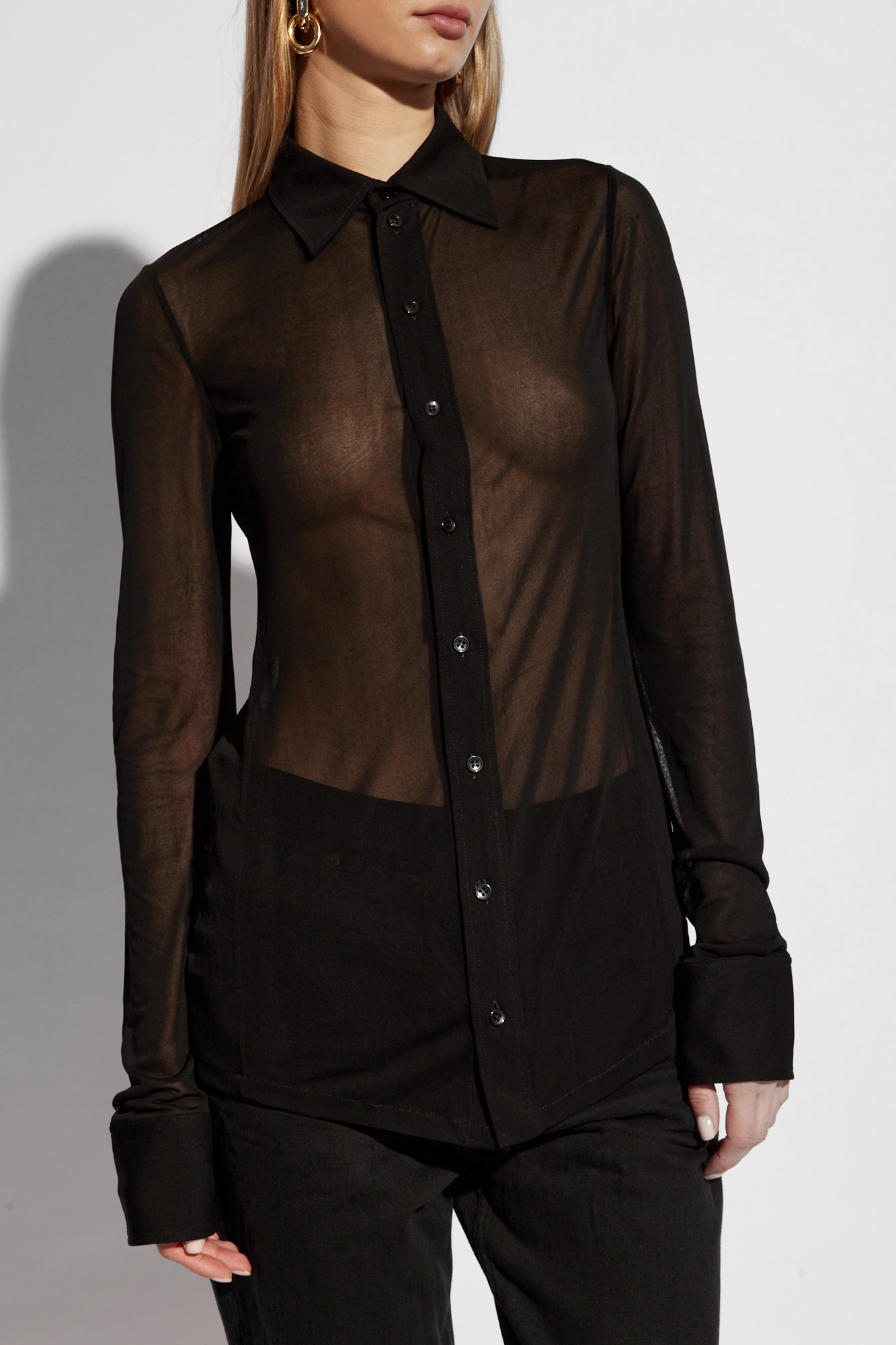 Saint Laurent Transparent Shirt | Women's Clothing | Vitkac